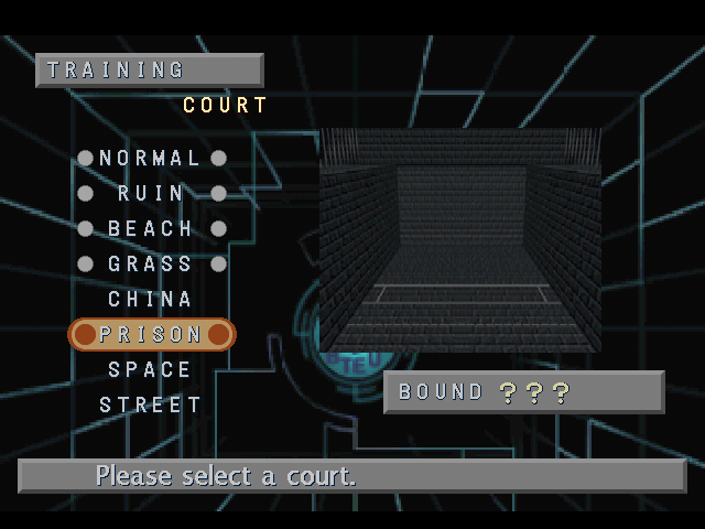 Street Racquetball (PlayStation) screenshot: Prison