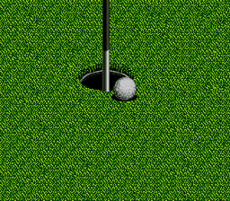 St Andrews: Eikō to Rekishi no Old Course (SNES) screenshot: Almost...!
