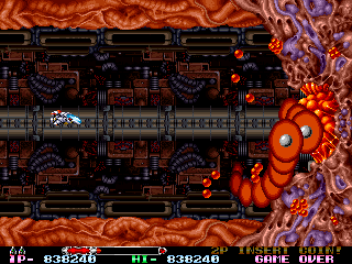 R-Type Leo (Arcade) screenshot: Last fight