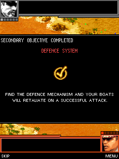 Naval Battle: Mission Commander (J2ME) screenshot: Completing an objective