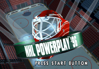 NHL Powerplay '96 (SEGA Saturn) screenshot: Title screen