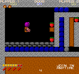 Dangerous Dungeons (Arcade) screenshot: Purple bomb