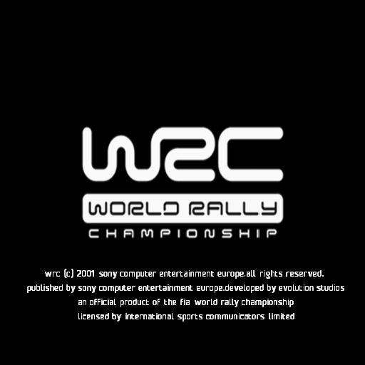 WRC World Rally Championship (PlayStation 2) screenshot: Title screen Demo version