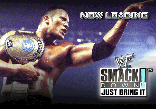 WWF Smackdown! Just Bring It (PlayStation 2) screenshot: The game's load screen Demo version
