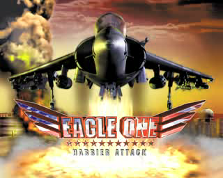 Eagle One: Harrier Attack (PlayStation) screenshot: The game's title screen