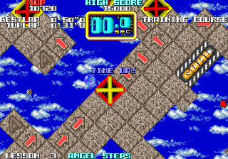 On the Ball (Arcade) screenshot: You can see the Goal.