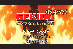 Gekido Advance: Kintaro's Revenge (Game Boy Advance) screenshot: Title screen