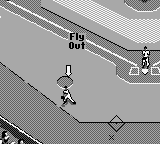All-Star Baseball 99 (Game Boy) screenshot: Fly Out.