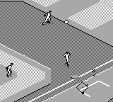 All-Star Baseball 99 (Game Boy) screenshot: Hit to the right.