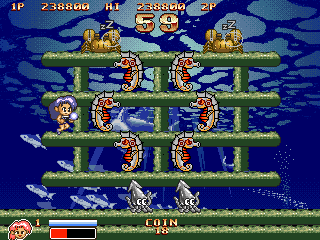 Metal Saver (Arcade) screenshot: Under water