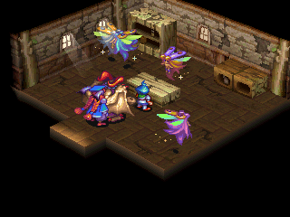 Breath of Fire III (PlayStation) screenshot: Discovered a secluded house with some fairies