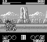 Fatal Fury 2 (Game Boy) screenshot: Kicking your opponent.
