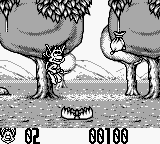 Hugo 2 (Game Boy) screenshot: Jump the trap.