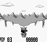 Hugo 2 (Game Boy) screenshot: Snowboarding.