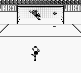 Goal! (Game Boy) screenshot: Keeper goes the wrong way.