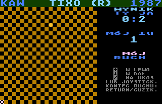 Nim 2 / Tixo (Atari 8-bit) screenshot: Tixo - AI turn