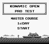 Ultra Golf (Game Boy) screenshot: 1st day. Let's have some fun.