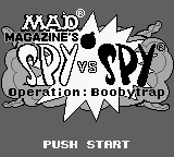 Mad Magazine's Official Spy vs Spy (Game Boy) screenshot: Title Screen.