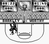 NBA All-Star Challenge 2 (Game Boy) screenshot: Looking to attack.