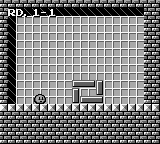 Megalit (Game Boy) screenshot: Get the blocks on the floor.