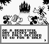 Mickey Mouse: Magic Wands! (Game Boy) screenshot: The story.