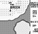 Ultra Golf (Game Boy) screenshot: On the green. Peace out.