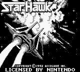 StarHawk (Game Boy) screenshot: Title Screen.