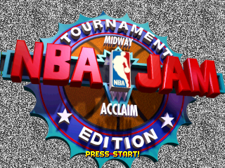 NBA Jam Tournament Edition (PlayStation) screenshot: Title Screen