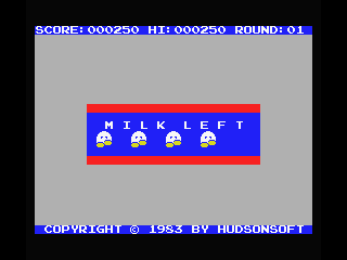 Nuts & Milk (MSX) screenshot: Let's start