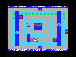 Nuts & Milk (MSX) screenshot: Collect the fruits