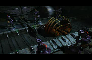 Oddworld: Abe's Oddysee (PlayStation) screenshot: ...and of the poor, helpless Mudokons working there