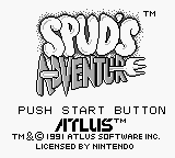 Spud's Adventure (Game Boy) screenshot: Title Screen.