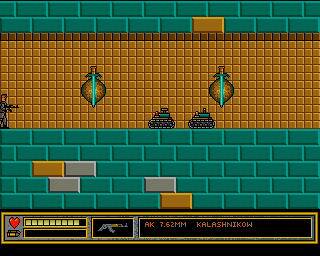 The Last Soldier (Amiga) screenshot: Two tanks ahead