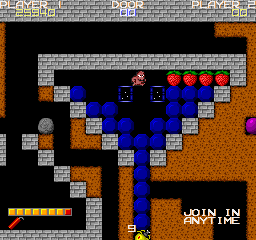 Dangerous Dungeons (Arcade) screenshot: Exit doors