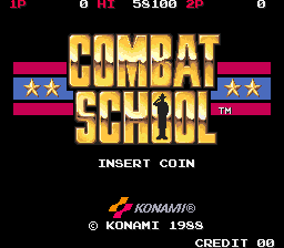 Boot Camp (Arcade) screenshot: Title Screen.