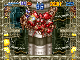 Gun Force II (Arcade) screenshot: Last boss