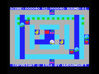 Nuts & Milk (MSX) screenshot: Collect the milk