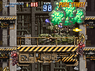 Gun Force II (Arcade) screenshot: True tank