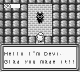 Spud's Adventure (Game Boy) screenshot: Meeting Devi.