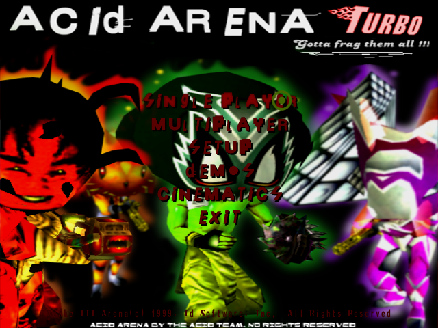 ACid ARena (Windows) screenshot: Acid Arena Turbo (Game Title)