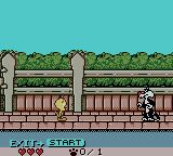 Tweety's High-Flying Adventure (Game Boy Color) screenshot: Hit Sylvester.