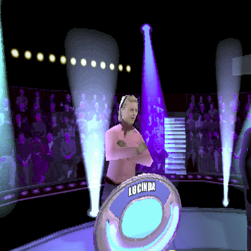 Weakest Link (PlayStation) screenshot: This is Lucinda, the person selected at screen 3.