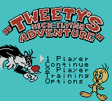 Tweety's High-Flying Adventure (Game Boy Color) screenshot: Title Screen.