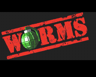 Worms (PlayStation) screenshot: The game's title screen