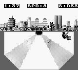 Skate or Die: Tour de Thrash (Game Boy) screenshot: Go wide.