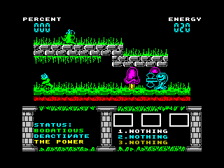 Biff (ZX Spectrum) screenshot: Starting the game