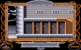 The Neverending Story II: The Arcade Game (Amiga) screenshot: Starting a new game.