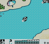 Rip-Tide Racer (Game Boy Color) screenshot: Trying to catch up.