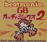 beatmania GB: GatchaMix 2 (Game Boy Color) screenshot: Title Screen.