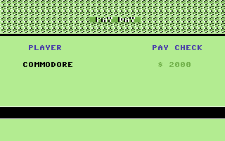 T.G.I.F. (Commodore 64) screenshot: Friday is a payday